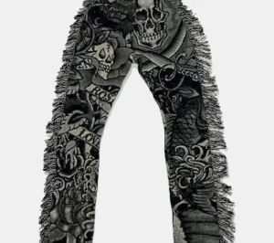 Love Kills Slowly” Tapestry Pants  Art and Fashion