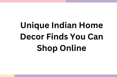 Unique Indian Home Decor Finds You Can Shop Online