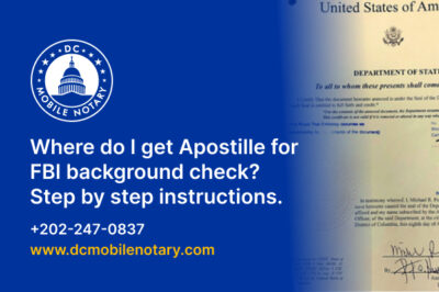 How to Obtain an FBI Background Check and Apostille: A Step-by-Step Guide
