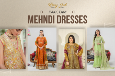 Shop Pakistani Mehndi Dresses at Rang Jah for a Glamorous Look