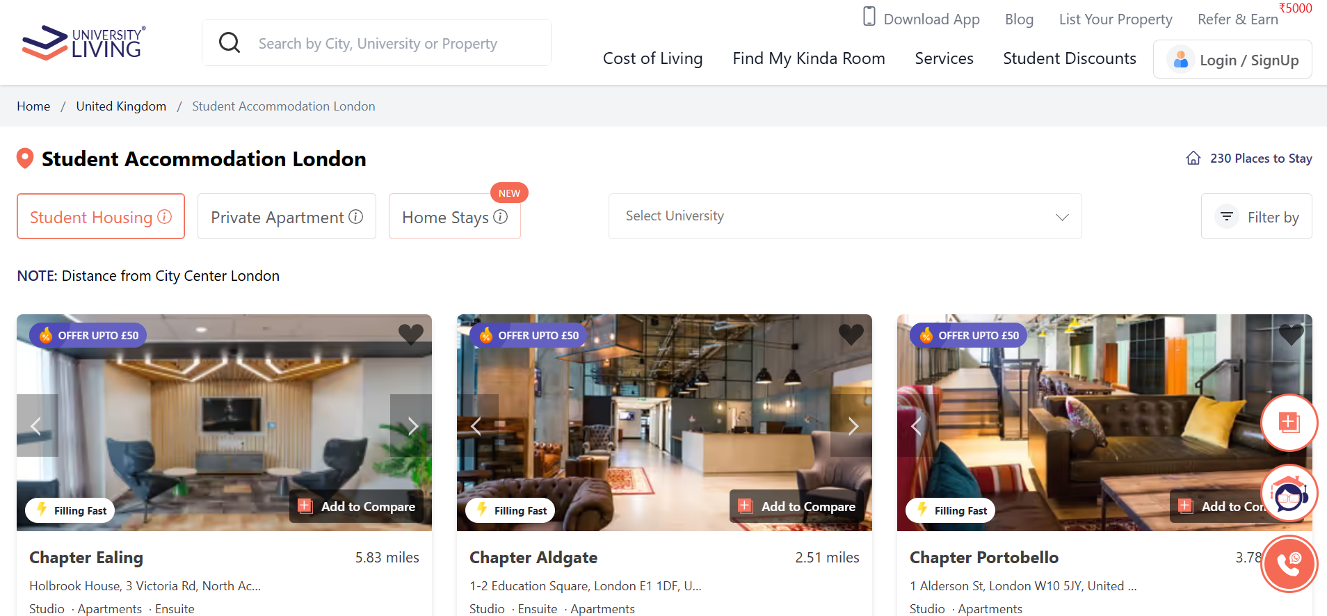 University-Living-London