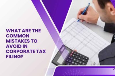 What Are the Common Mistakes to Avoid in Corporate Tax Filing?