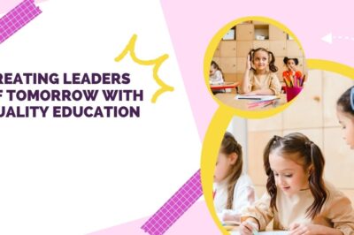 Creating Leaders of Tomorrow with Quality Education Creating Leaders of Tomorrow with Quality Education