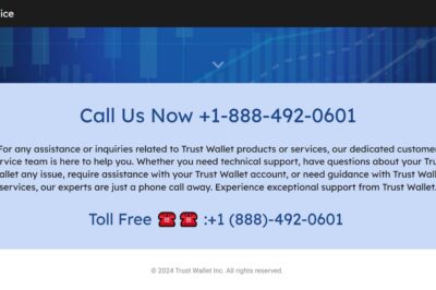 What is the Trust Wallet Customer Care Toll Free Phone Number?