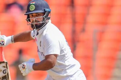 Pant Plays Carefully With The Bat, and India Gets to 107/4 at Tea