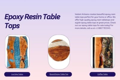 The Perfect Blend of Art & Function: Epoxy Resin Table Tops!
