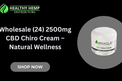 Wholesale (24) 2500mg CBD Chiro Cream – Natural Wellness