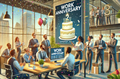Work Anniversary Card: A Special Gesture to Mark a Memorable Year