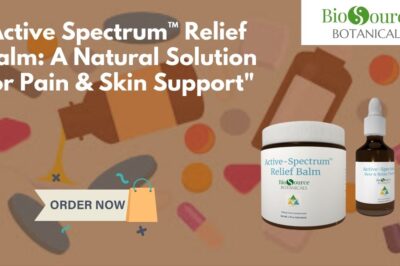 Active Spectrum™ Relief Balm: A Natural Solution for Pain & Skin Support”