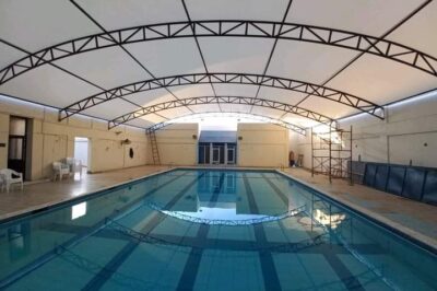 Swimming Pool Sheds for Sun Protection