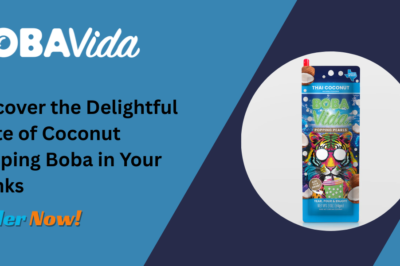 Discover the Delightful Taste of Coconut Popping Boba in Your Drinks