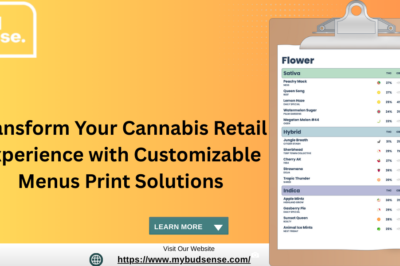 Transform Your Cannabis Retail Experience with Customizable Menus Print Solutions